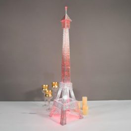 59″ Color Changing LED Metal Eiffel Tower